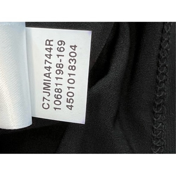 Anne Klein Sleeveless Black Embellished Ruched Blouse Top XL Business Casual NWT - Picture 9 of 10